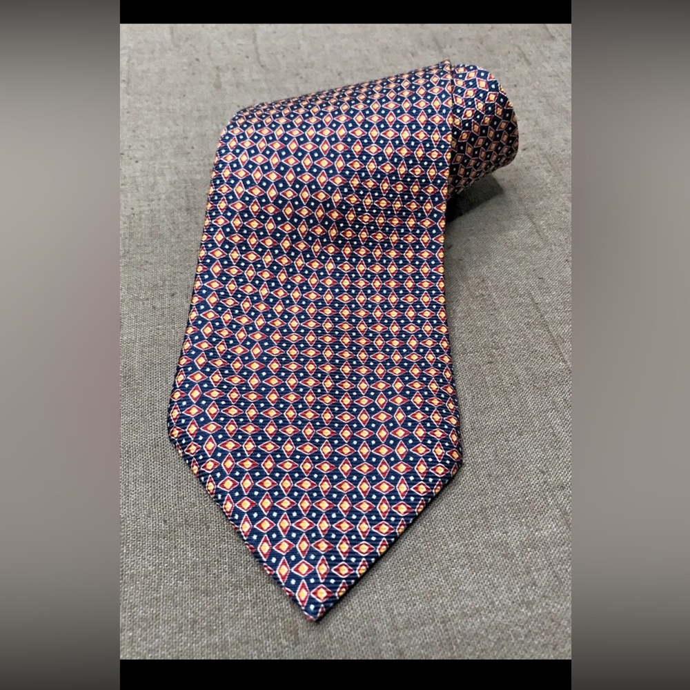 Excellent Lauren Ralph Lauren 100% Silk Tie Multicolor 57" Made in USA
